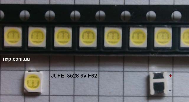 LED JUFEI 3528 6V 180ma F62 купить Киев
