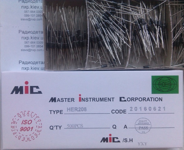 Диод HER208 купить Киев