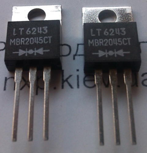 купить Украина, Диодный полумост MBR2045CT Киев, Харьков, Львов, Днепропетровск, Одесса